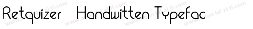 Retquizer   Handwitten Typeface字体转换